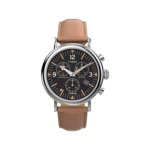ساعت مچی مردانه تایمکس بند چرم عسلی کرنوگراف TW2W84500