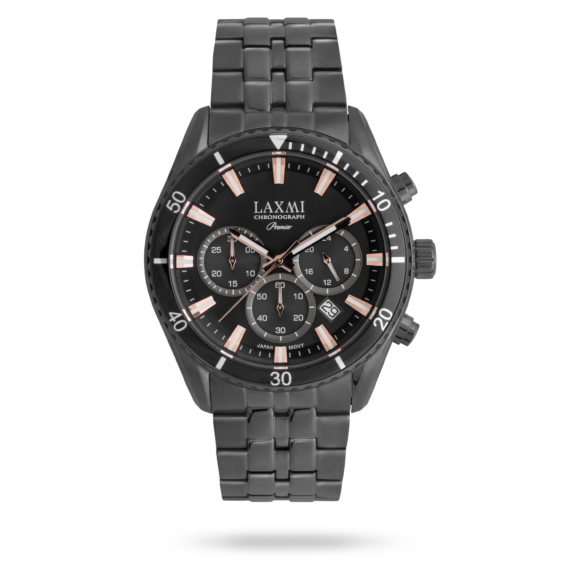 8904-laxmi-watch.webp ساعت مچی مردانه لاکسمی بند استیل مشکی کد Laxmi 8904 - تصویر 1