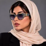 عینک آفتابی باربری فریم گربه ای زنانه اورجینال کد BE4390