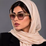 عینک آفتابی باربری فریم مربع زنانه اورجینال کد BE6003