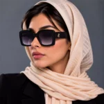 عینک آفتابی جیمی چو زنانه فریم مربع اورجینال مدل RENEE