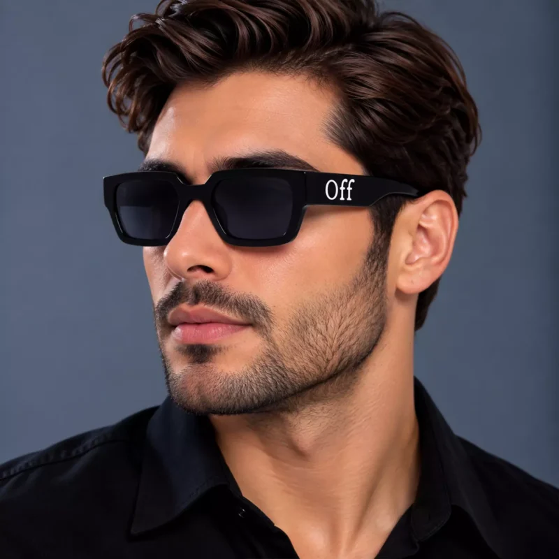 عینک آفتابی اف وایت فریم مربع اورجینال کد OW085 1 عینک آفتابی اف وایت فریم مربع اورجینال کد OW085