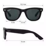 عینک آفتابی ری بن فریم ویفرر پلاریزه اورجینال کد RB2140P-50
