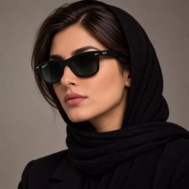 عینک آفتابی ری بن فریم ویفرر پلاریزه اورجینال کد RB2140P-50
