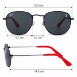 عینک آفتابی ری بن فراری فلزی اورجینال کد RB3548F - تصویر 5