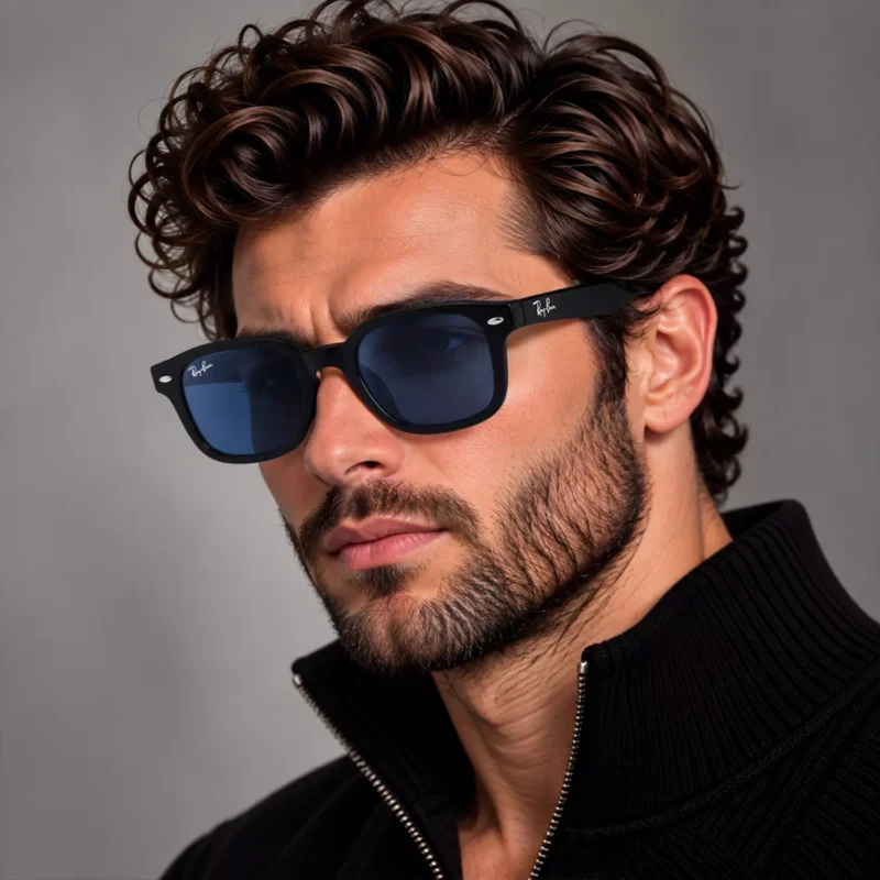 عینک آفتابی ری بن فریم مربع اورجینال کد RB4458 2 Ray Ban Sunglasses Code RB44587