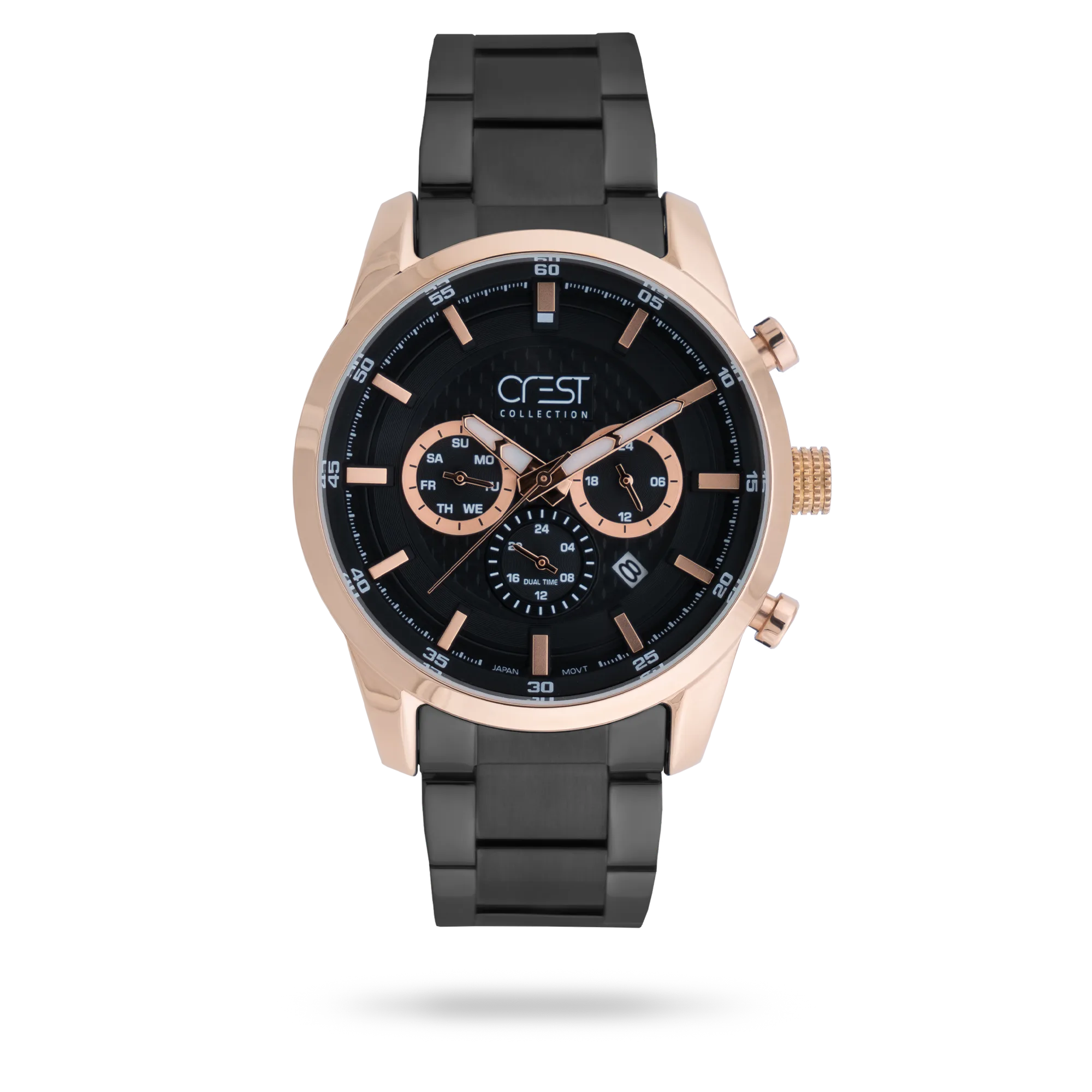 crest-watch-6224-5.webp ساعت مچی مردانه کرست بند استیل رزگلد کد Crest 6224/5 - تصویر 1