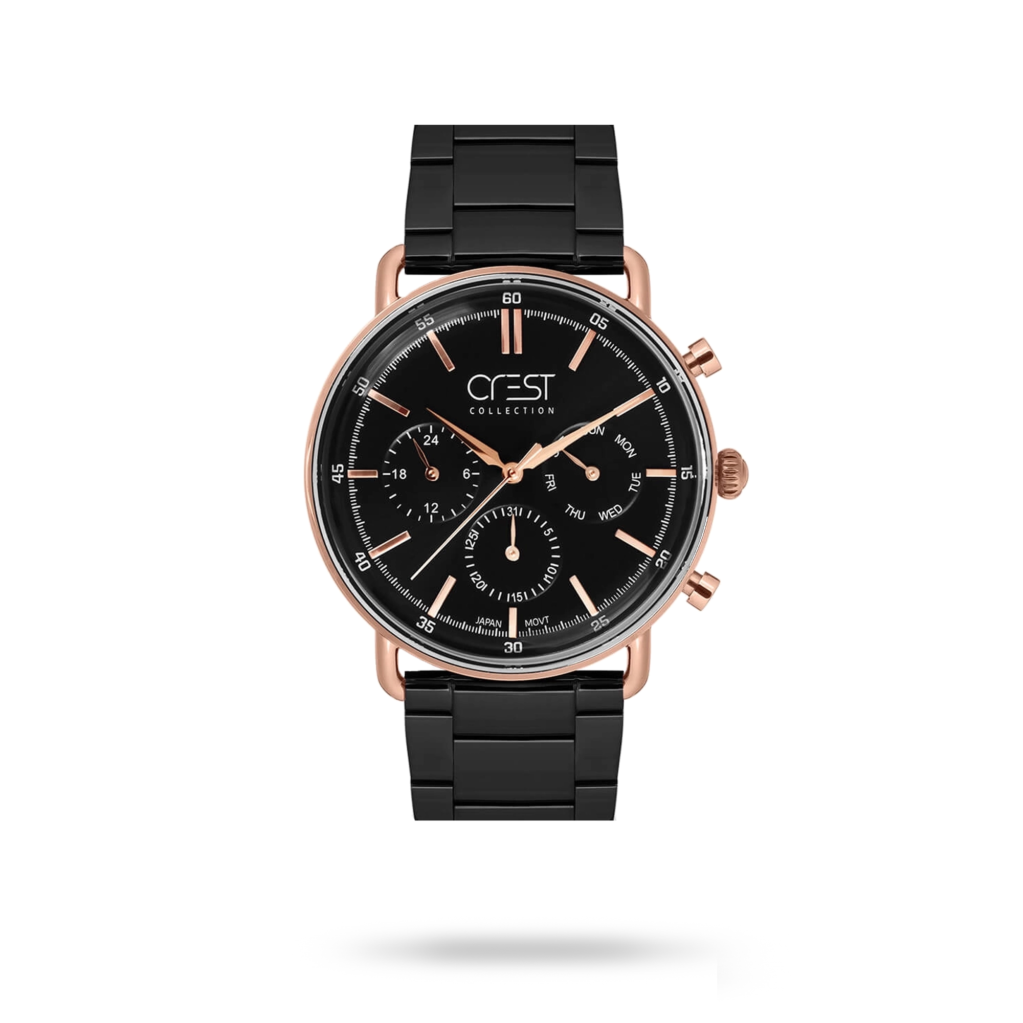 crest-watch-6241.webp ساعت مچی مردانه کرست بند استیل رزگلد کد Crest 6241 - تصویر 1