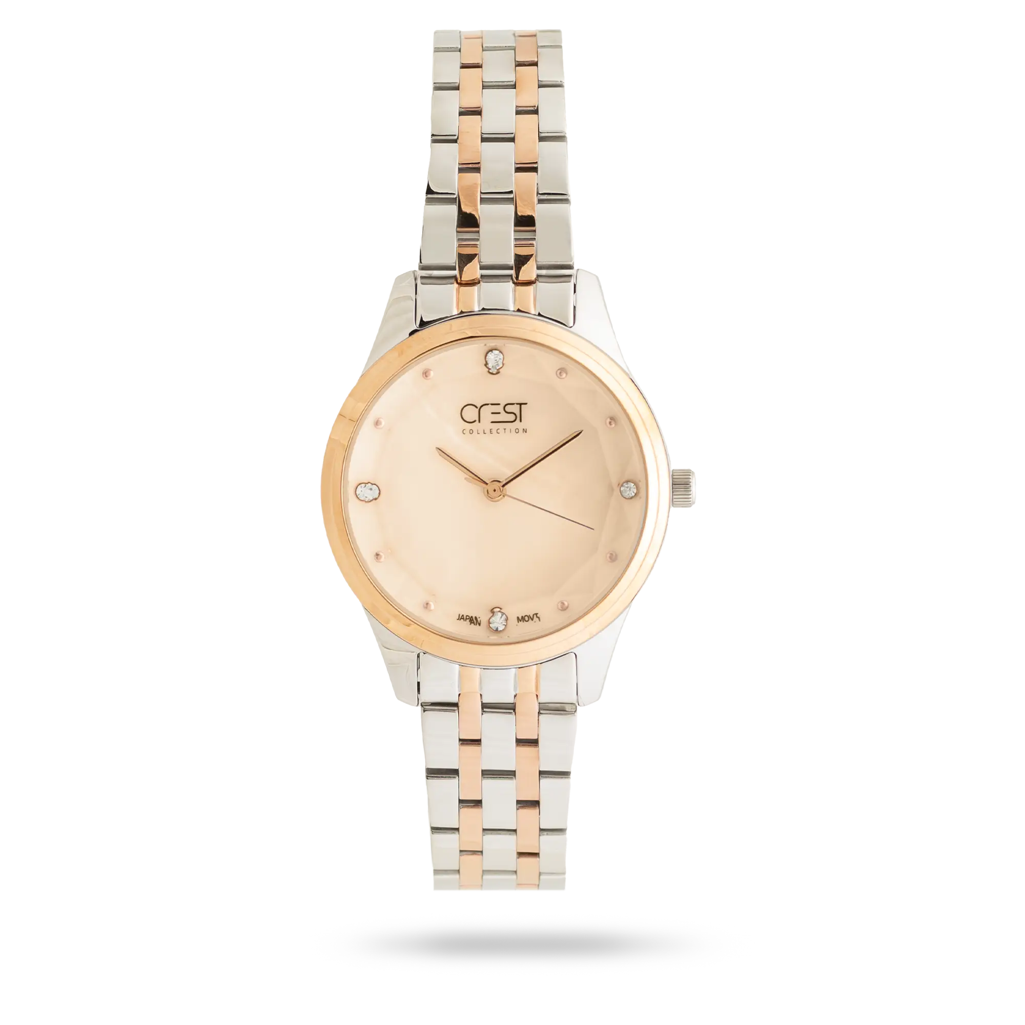 crest-watch-6297-2.webp ساعت مچی مردانه کرست دو رنگ رزگلد نقره ای کد Crest 6297/2 - تصویر 1