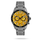 ساعت مچی مردانه کرست بند استیل دودی کد Crest 6304
