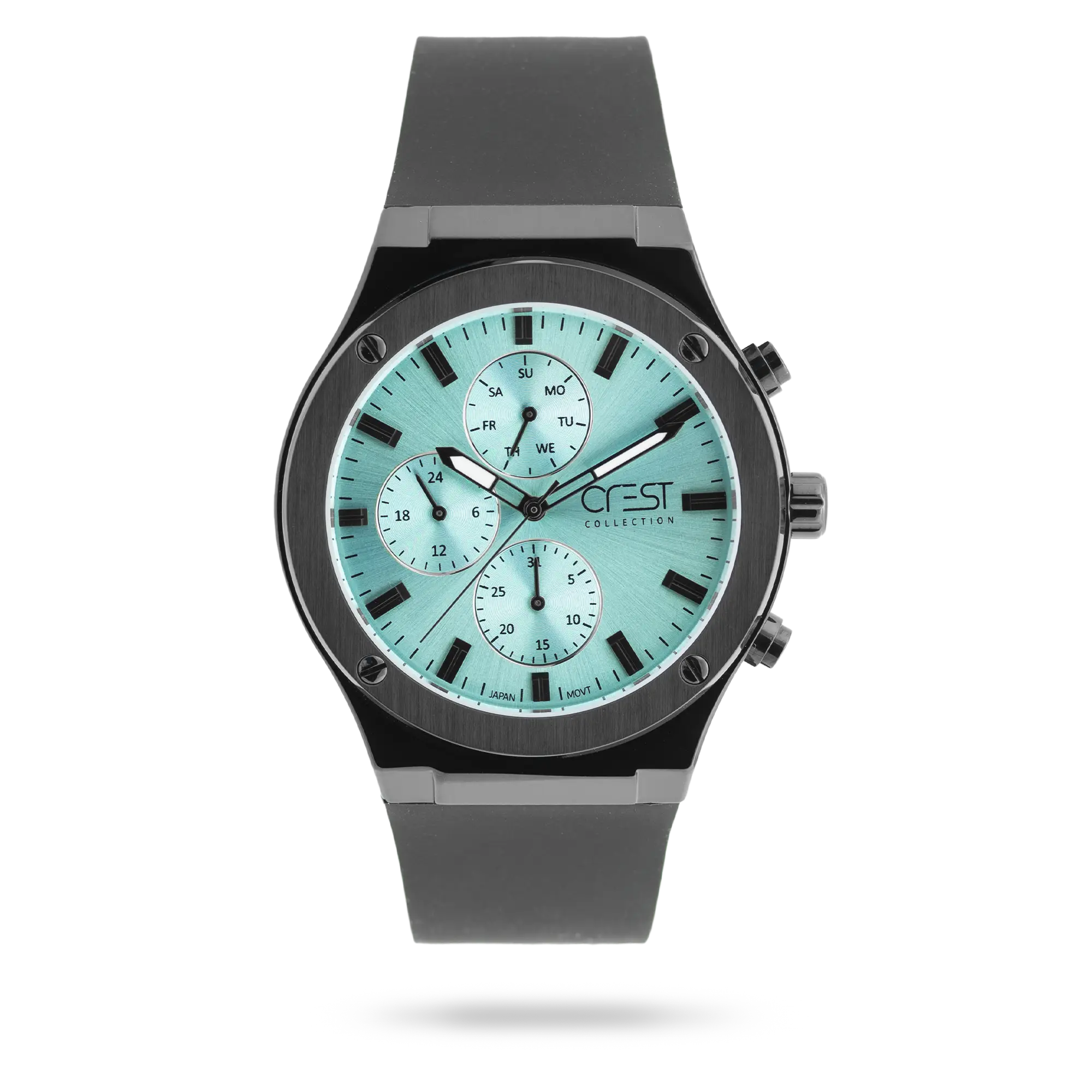 crest-watch-6315-4.webp ساعت مچی مردانه کرست بند سیلیکون مشکی کد Crest 6315/4 - تصویر 1