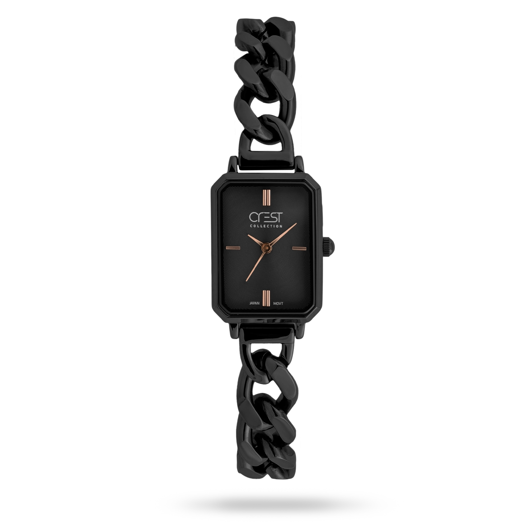 crest-watch-6355-5.webp ساعت مچی زنانه کرست بند استیل مشکی کد Crest 6355/5 - تصویر 1