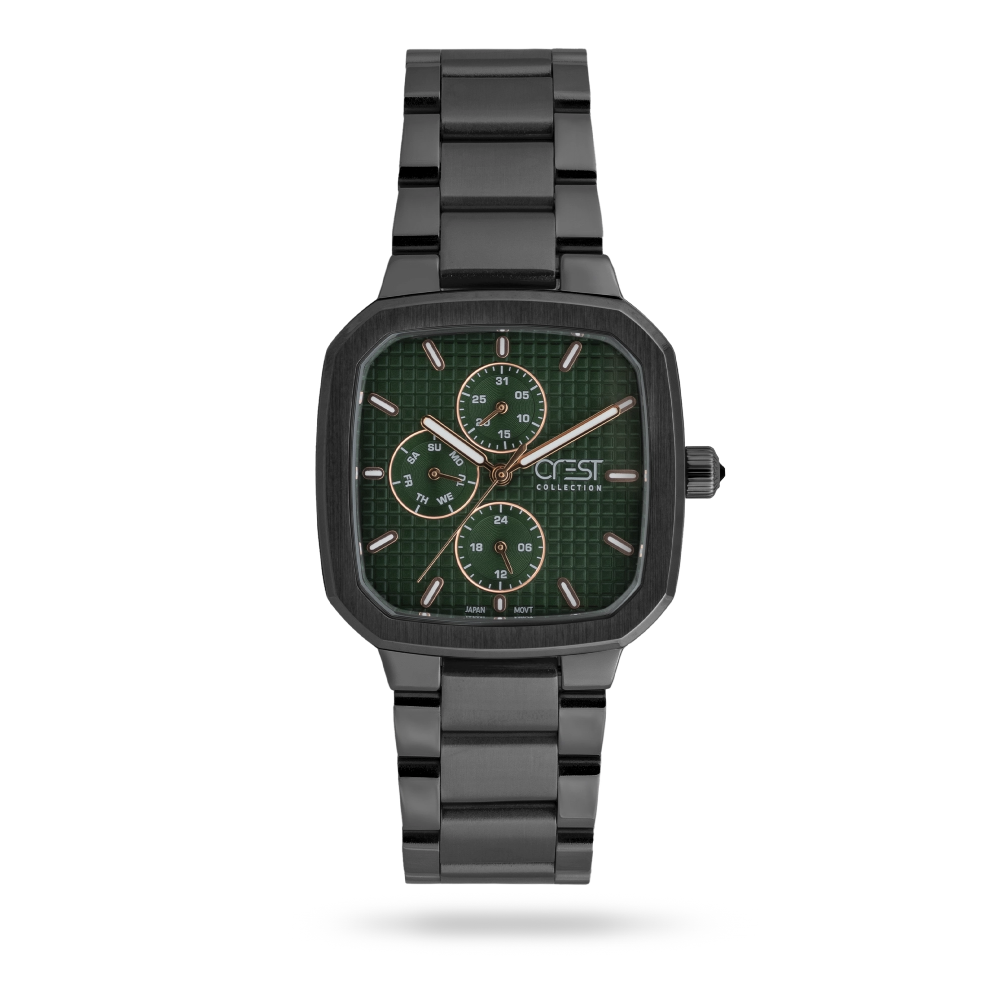 crest-watch-6370-2.webp ساعت مچی مردانه کرست بند استیل مشکی کد Crest 6370/2 - تصویر 1