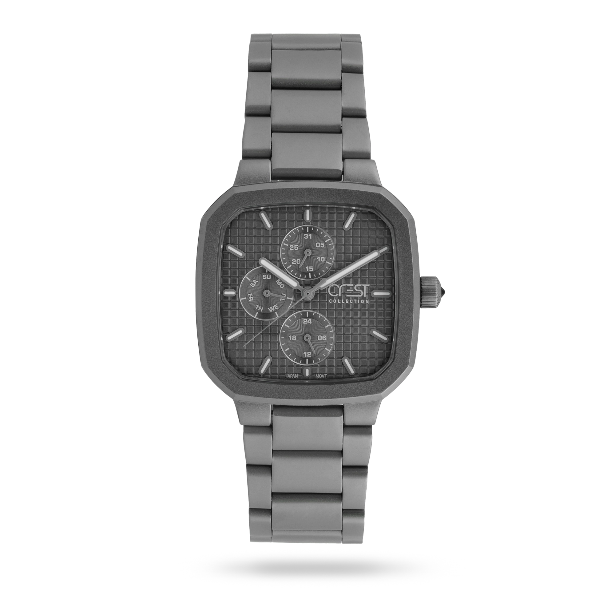 crest-watch-6370-3.webp ساعت مچی مردانه کرست بند استیل دودی کد Crest 6370/3 - تصویر 1