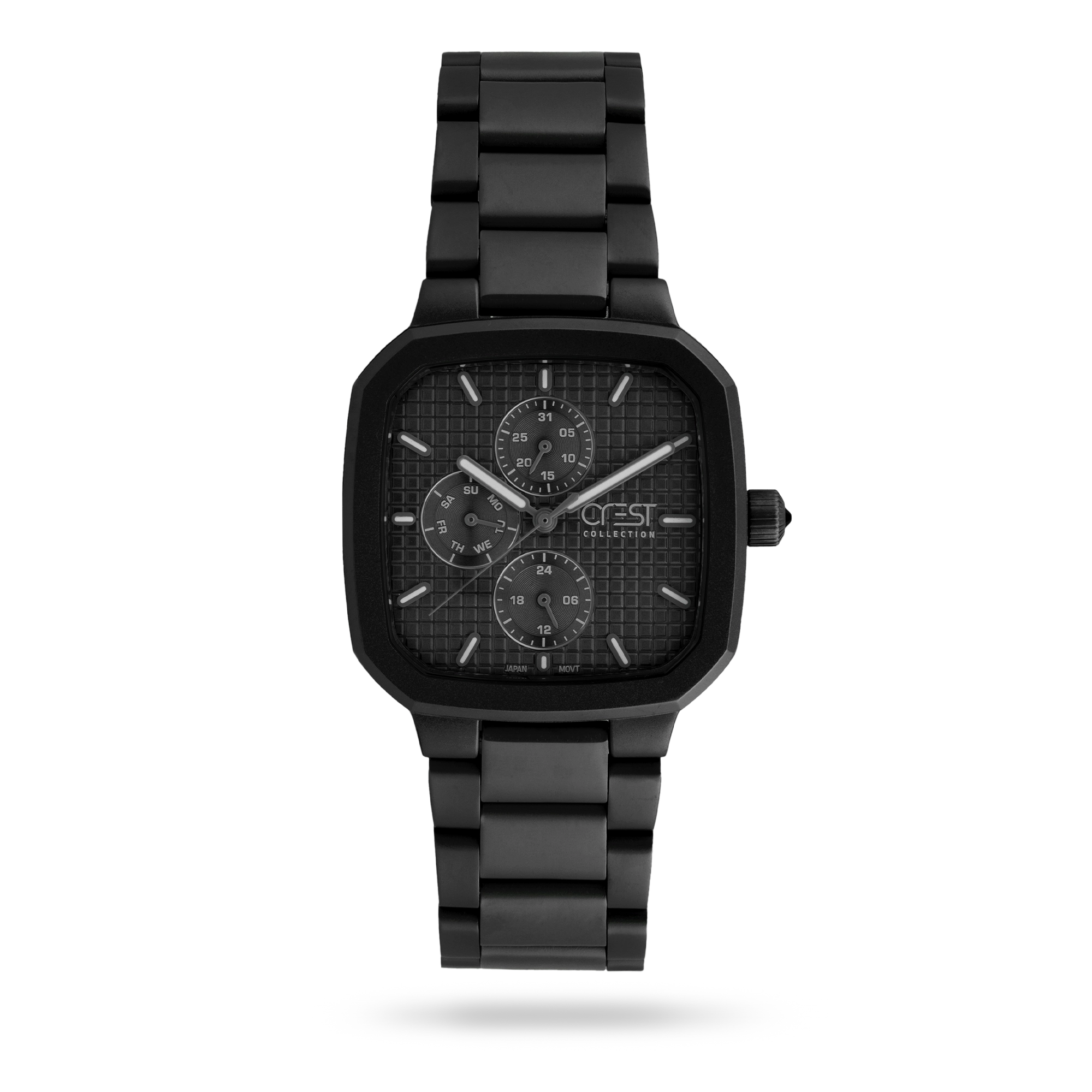 crest-watch-6370-5.webp ساعت مچی مردانه کرست بند استیل مشکی کد Crest 6370/5 - تصویر 1