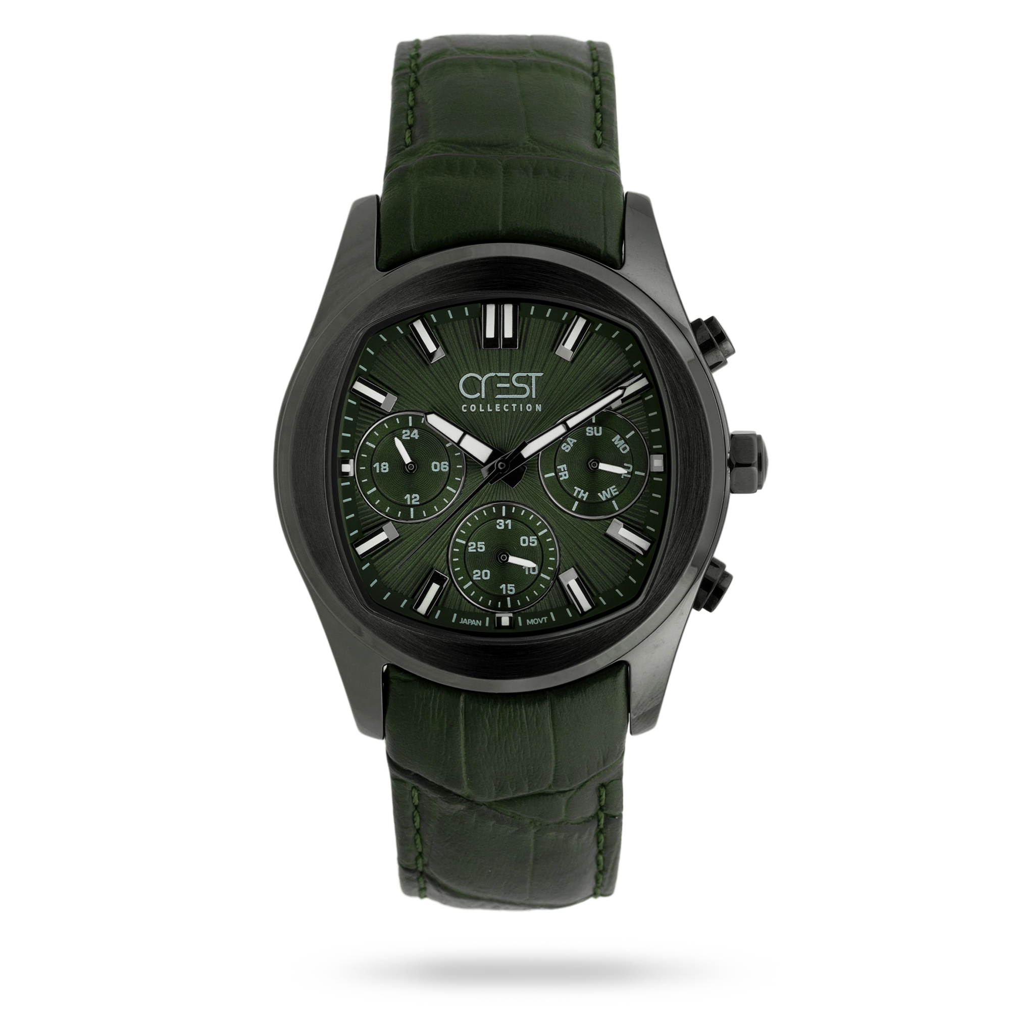 crest-watch-6379-3.webp ساعت مچی مردانه کرست بند چرم دودی کد Crest 6379/3 - تصویر 1