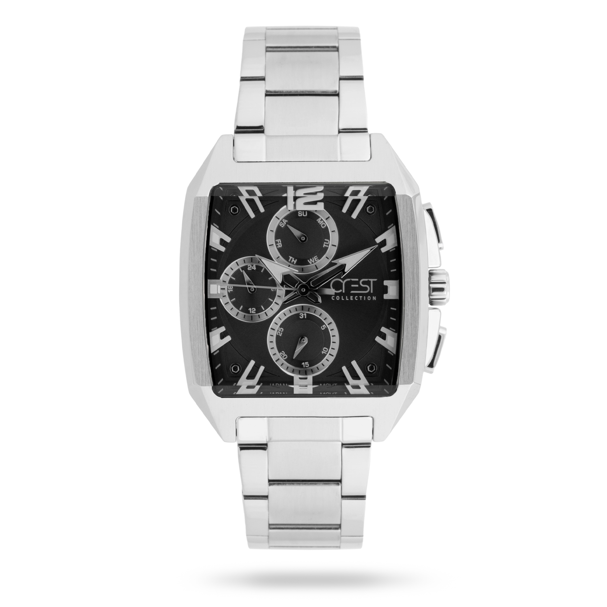 crest-watch-6393-1.webp ساعت مچی مردانه کرست بند استیل نقره ای کد Crest 6393/1 - تصویر 1