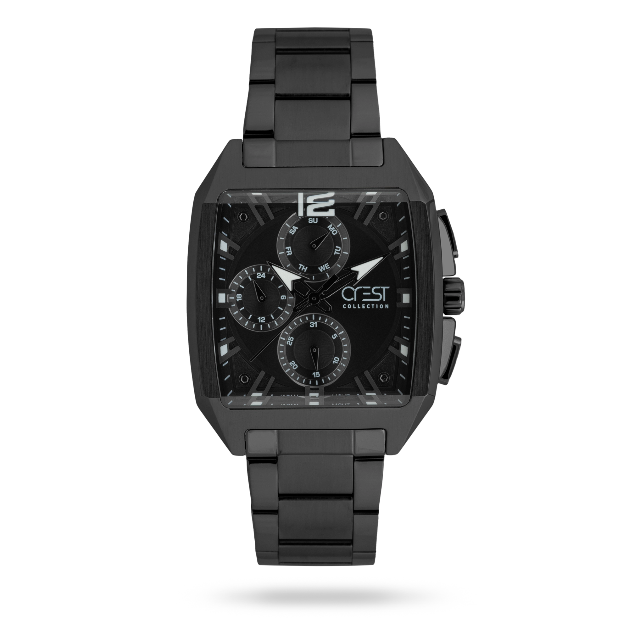 crest-watch-6393-4.webp ساعت مچی مردانه کرست بند استیل مشکی کد Crest 6393/4 - تصویر 1