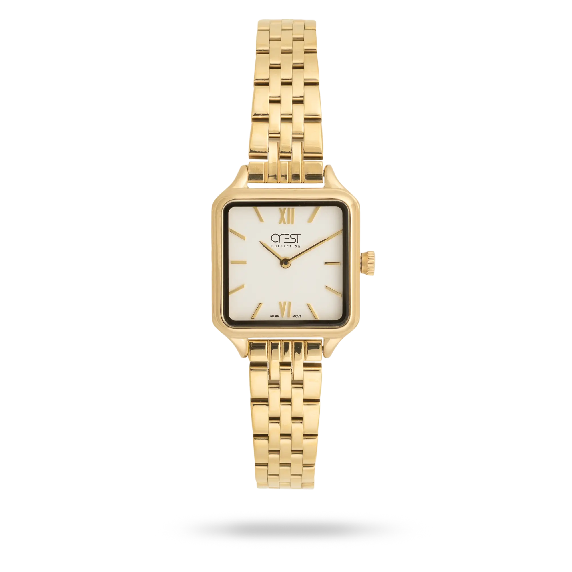 crest-watch-9046-3.webp ساعت مچی زنانه کرست بند استیل طلایی کد Crest 9046/3 - تصویر 1