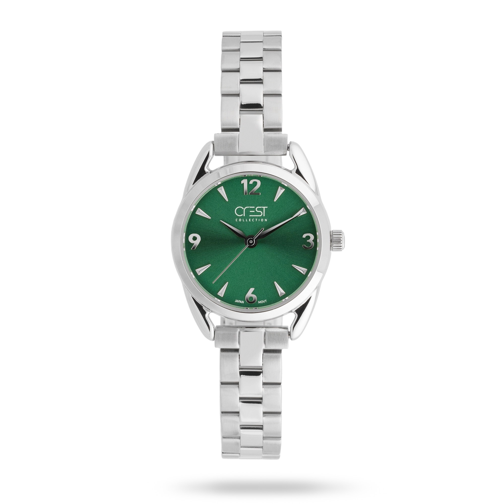 crest-watch-9052-2.webp ساعت مچی زنانه کرست بند استیل نقره ای کد Crest 9052/2 - تصویر 1