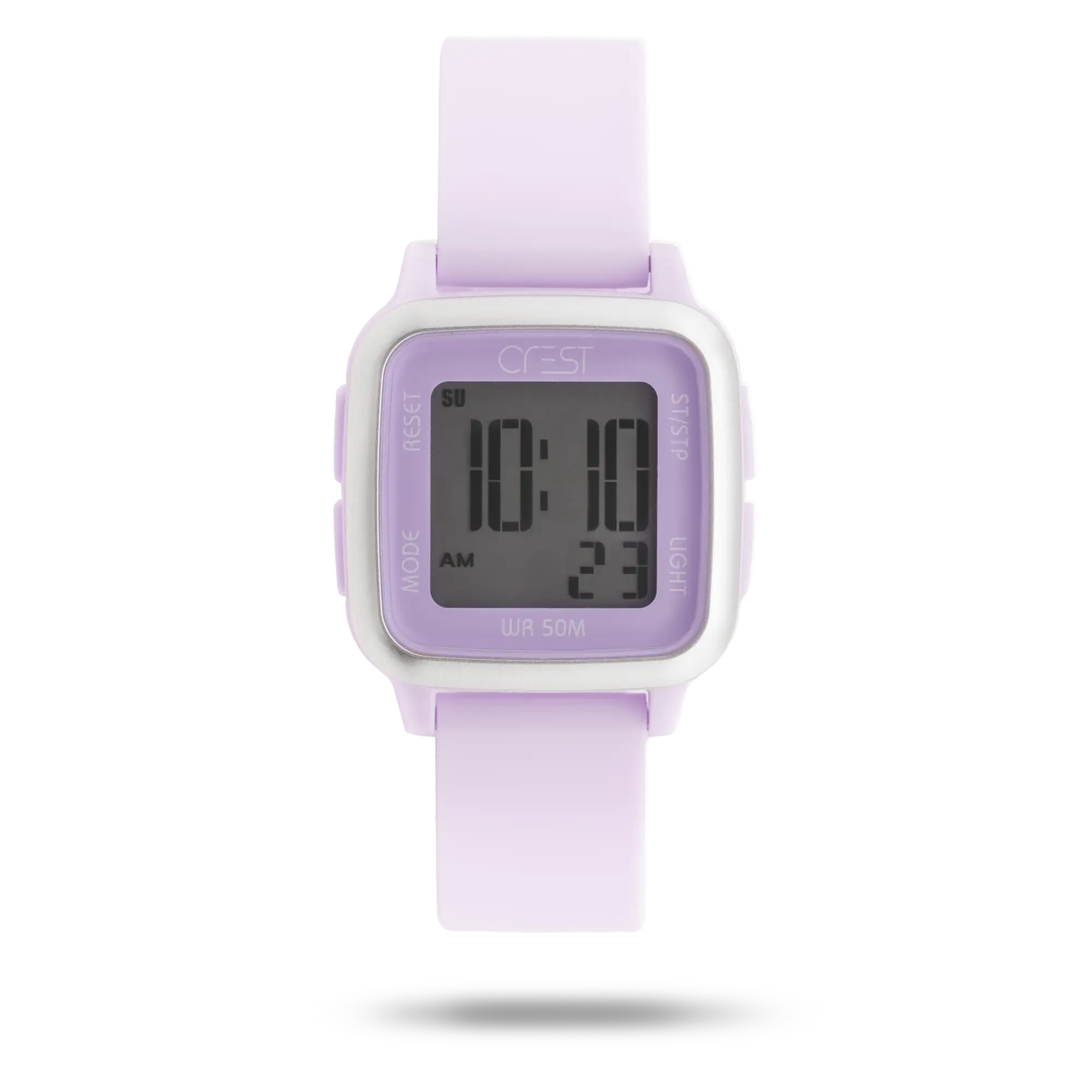 crest-watch-9515-3.webp ساعت مچی زنانه کرست بند سیلیکون یاسی کد Crest 9515/3 - تصویر 1
