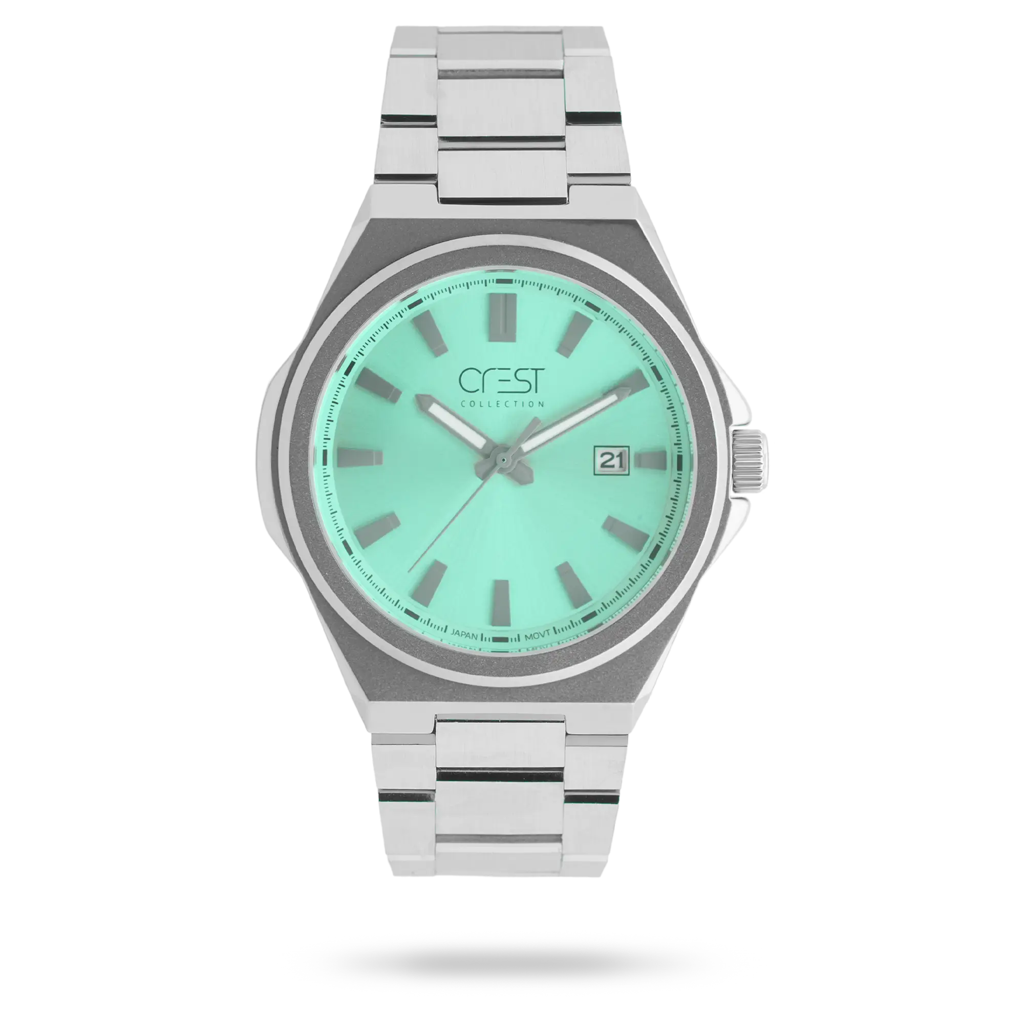 crestwatch-6321.webp ساعت مچی مردانه کرست بند استیل نقره ای کد Crest 6321 - تصویر 1