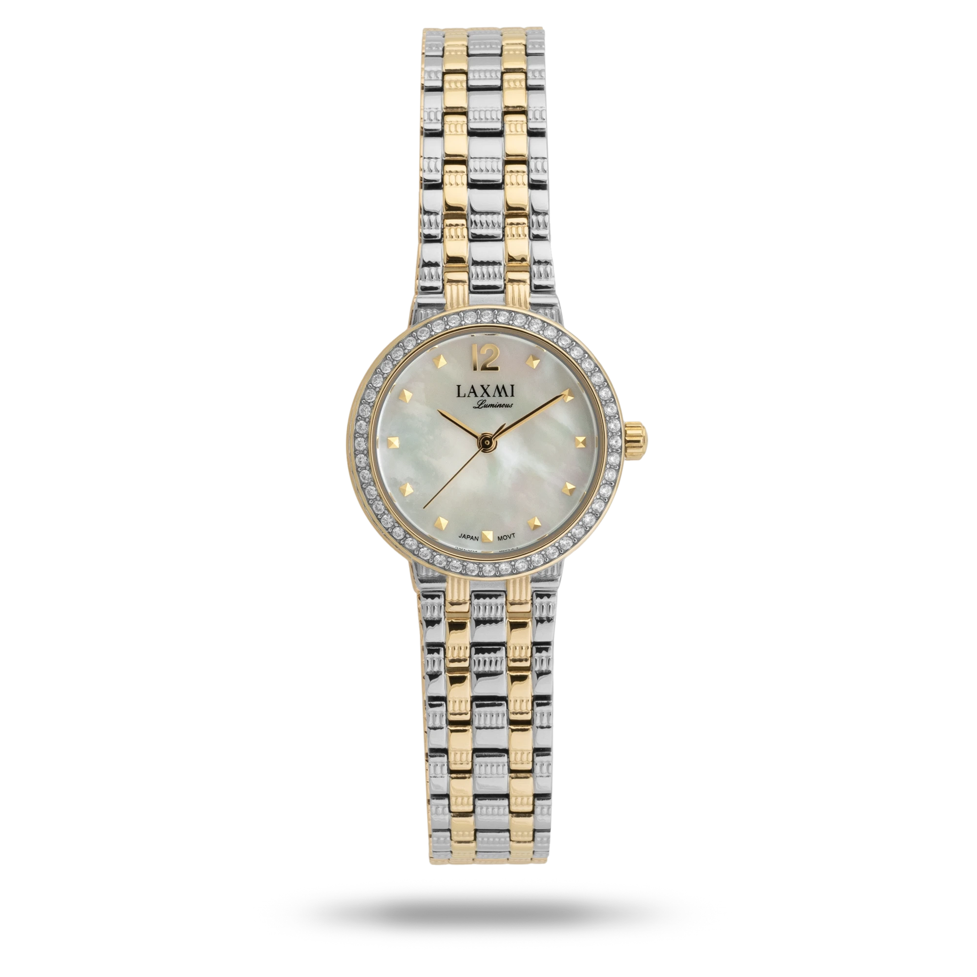 laxmi-8229-4.webp ساعت مچی زنانه لاکسمی بند استیل کد Laxmi 8229/4 - تصویر 1