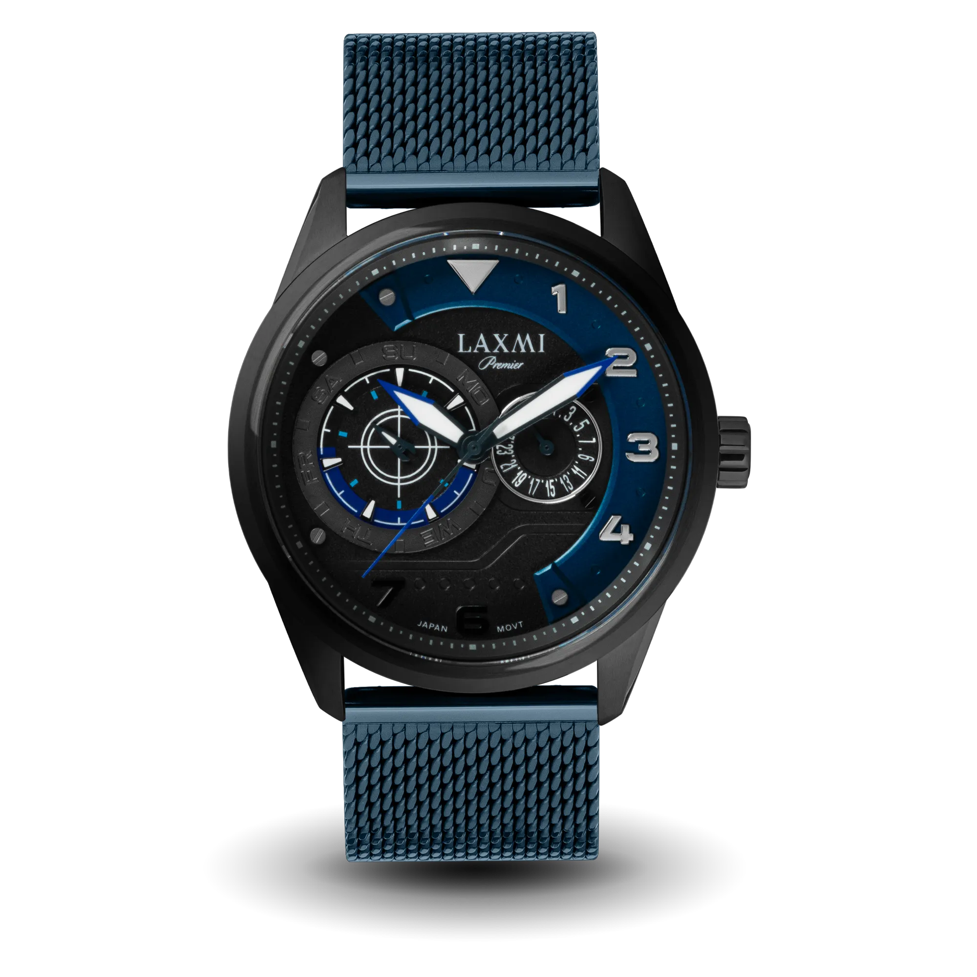 laxmi-watch-8106-2.webp ساعت مچی مردانه لاکسمی بند حصیری مشکی کد Laxmi 8106/2 - تصویر 1