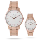 ساعت مچی ست لاکسمی بند استیل رزگلد کد Laxmi 8122/1