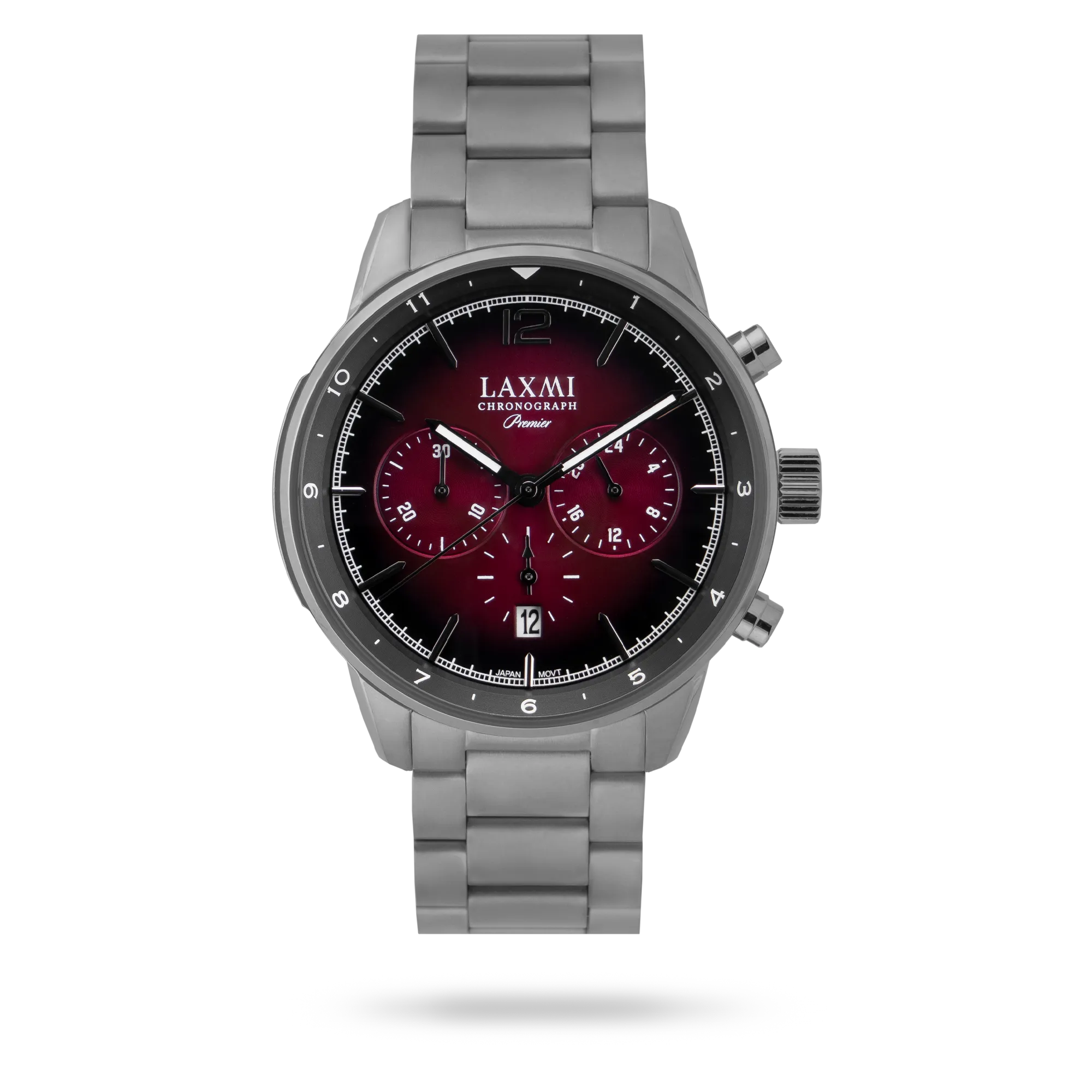 laxmi-watch-8160-2.webp ساعت مچی مردانه لاکسمی بند استیل دودی کد Laxmi 8160/2 - تصویر 1