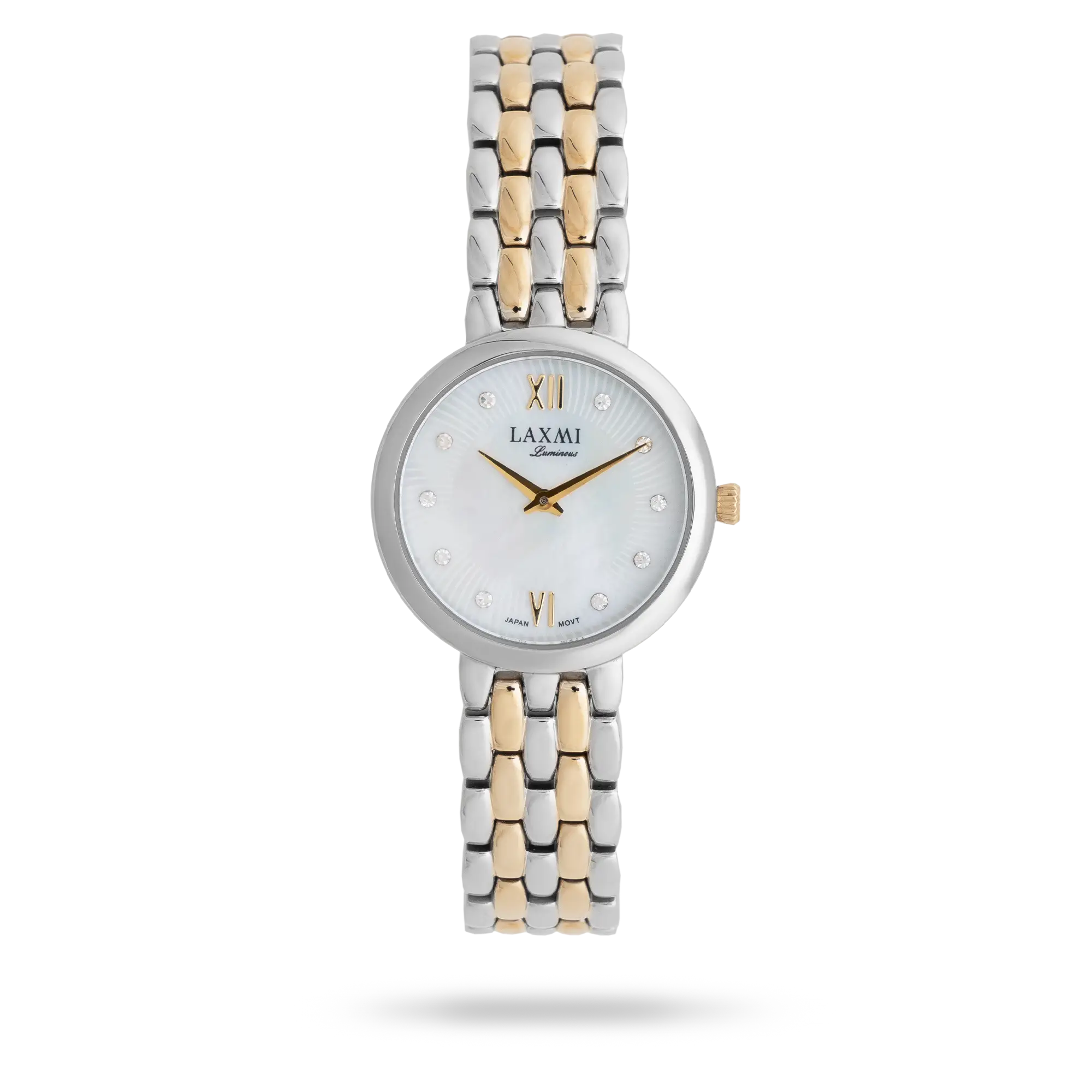 laxmi-watch-8173-3.webp ساعت مچی زنانه لاکسمی بند استیل نقره ای کد Laxmi 8173/3 - تصویر 1