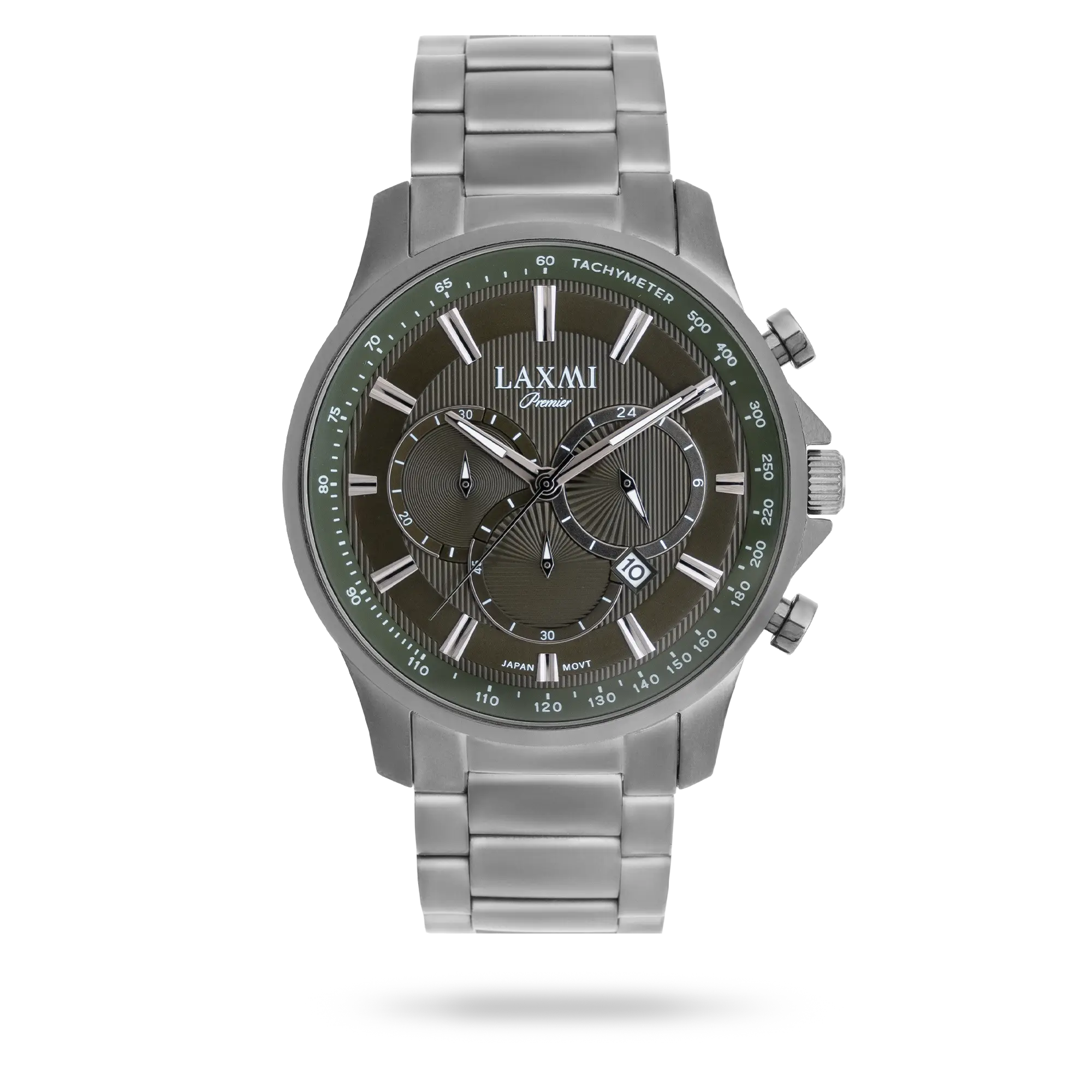 laxmi-watch-8182-4.webp ساعت مچی مردانه لاکسمی بند استیل دودی کد Laxmi 8182/4 - تصویر 1