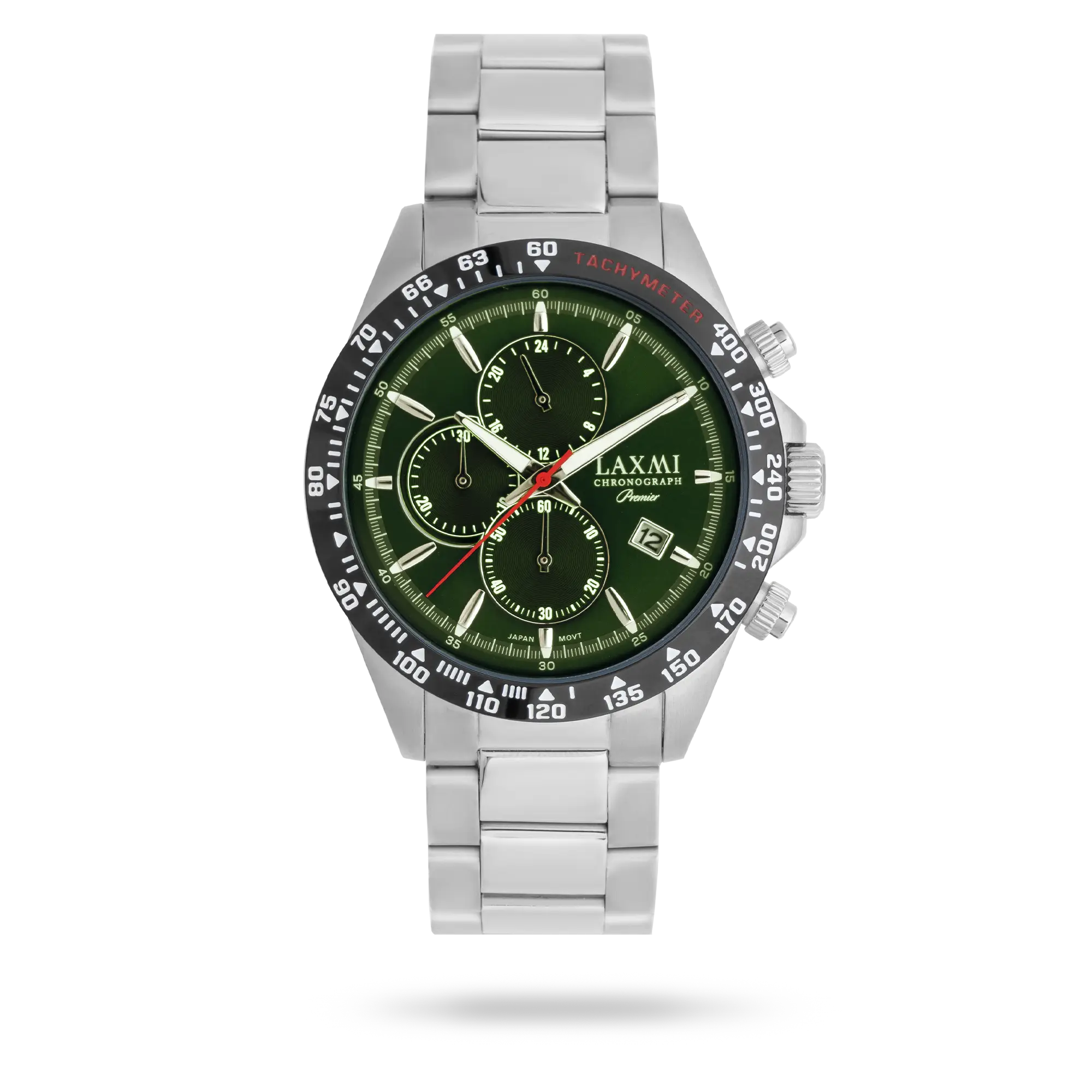 laxmi-watch-8191-5.webp ساعت مچی مردانه لاکسمی بند استیل نقره ای کد Laxmi 8191/5 - تصویر 1