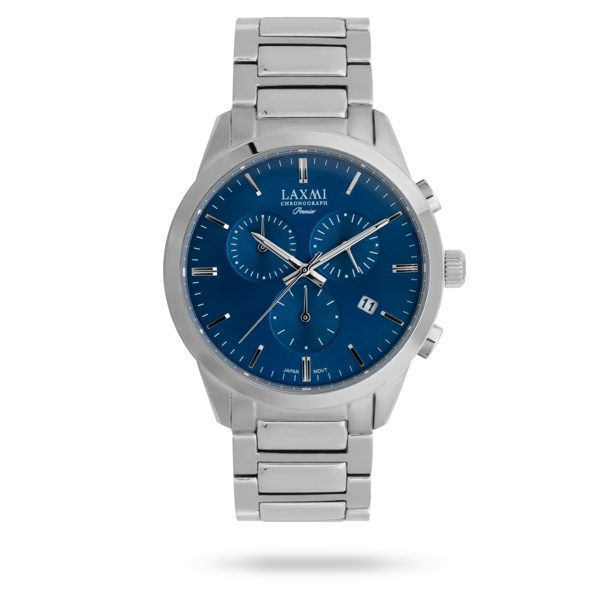 laxmi-watch-8194-1.webp ساعت مچی مردانه لاکسمی بند استیل نقره ای کد Laxmi 8194/1 - تصویر 1