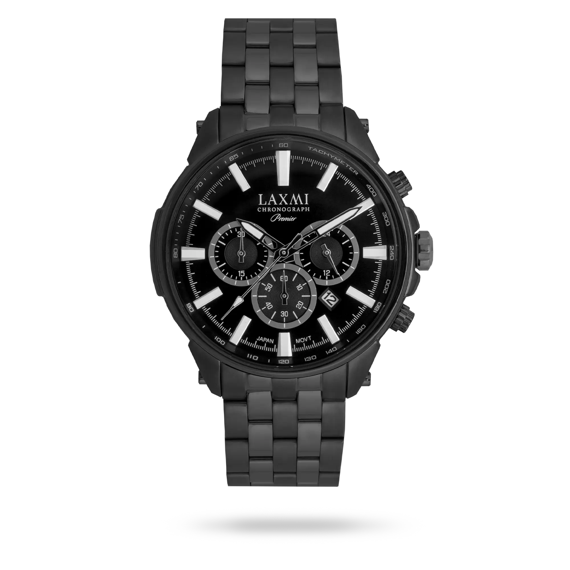 laxmi-watch-8199.webp ساعت مچی مردانه لاکسمی بند استیل مشکی کد Laxmi 8199 - تصویر 1
