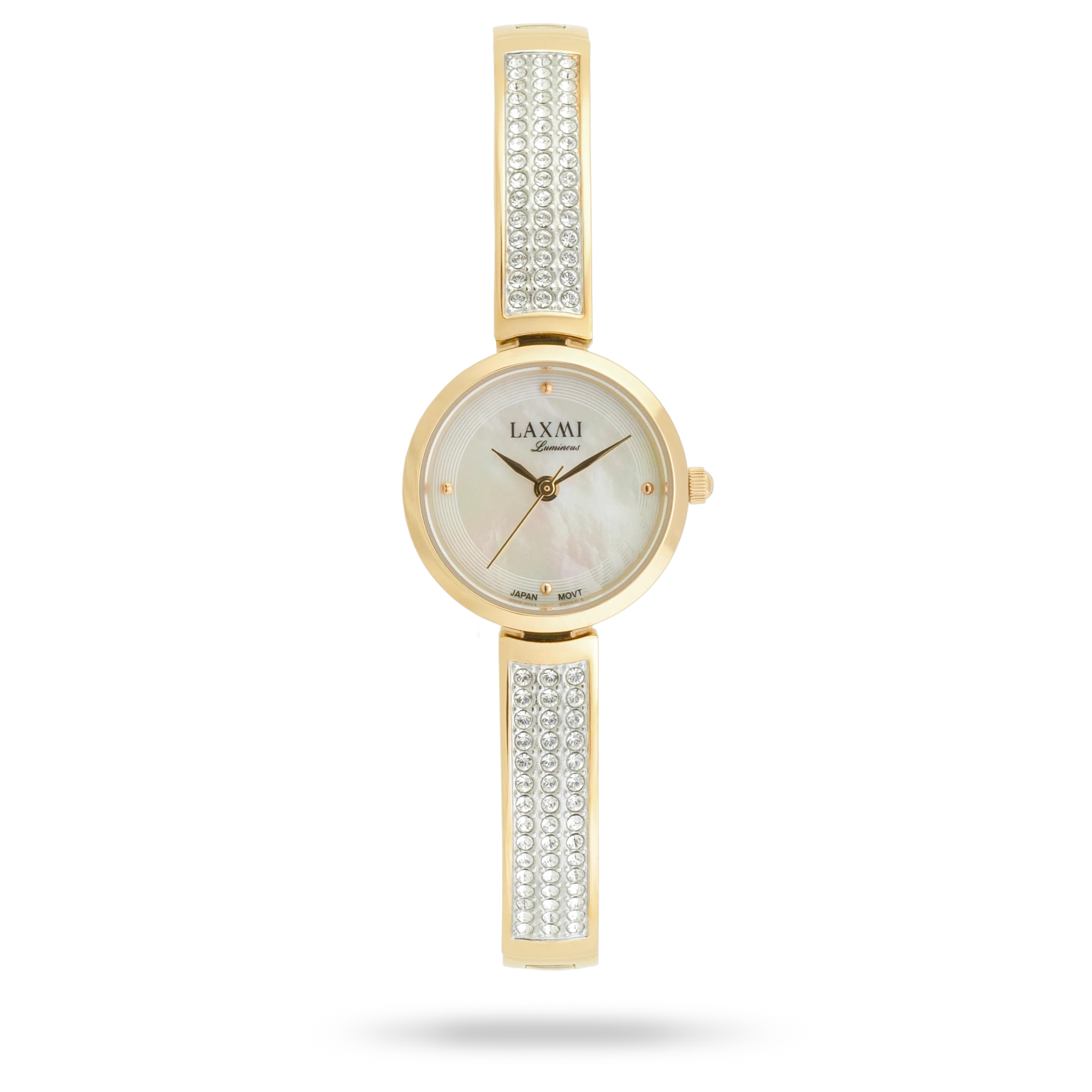 laxmi-watch-8231.webp ساعت مچی زنانه لاکسمی بند استیل طلایی کد Laxmi 8231 - تصویر 1