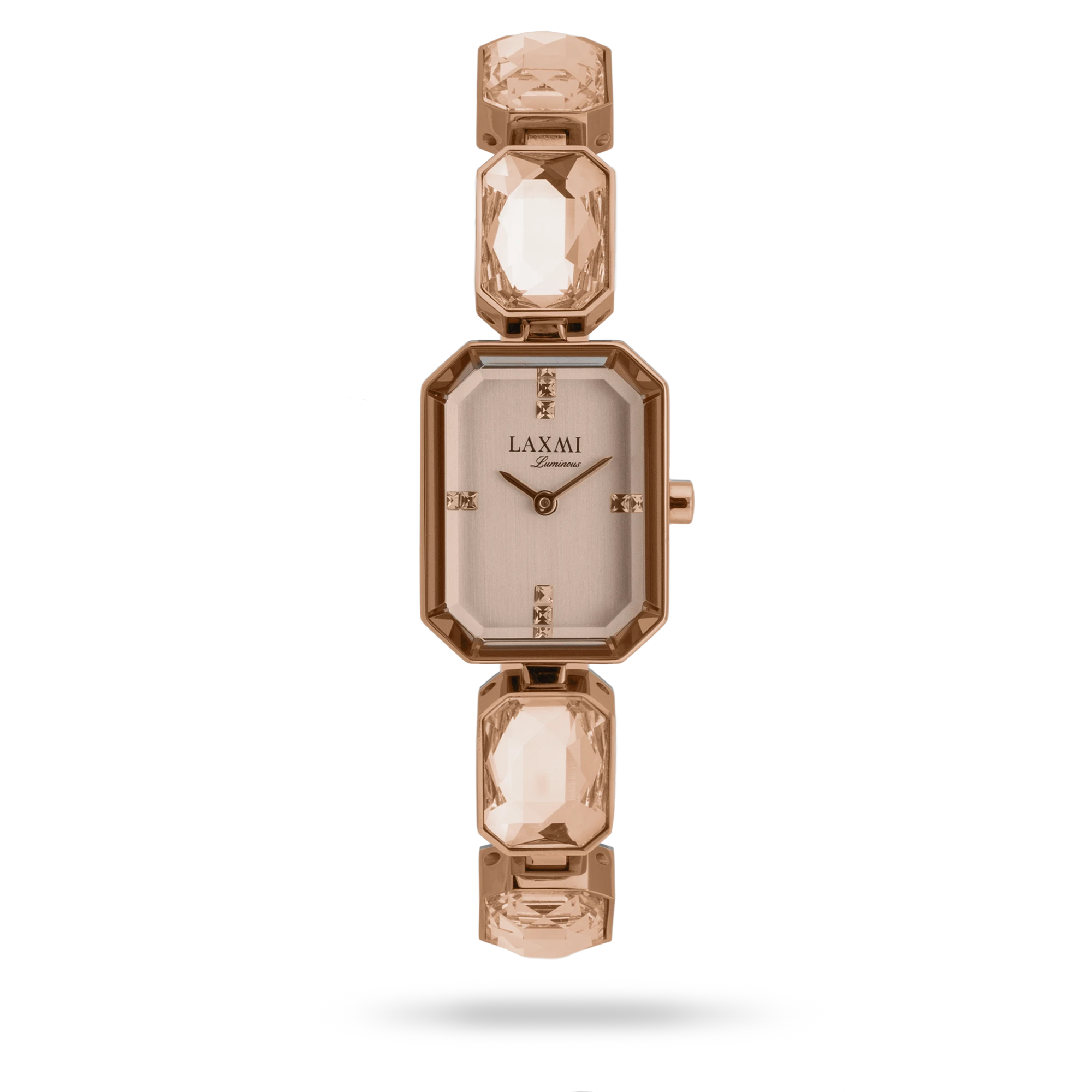 laxmi-watch-8234-4.webp ساعت مچی زنانه لاکسمی بند استیل رزگلد کد Laxmi 8234/4 - تصویر 1