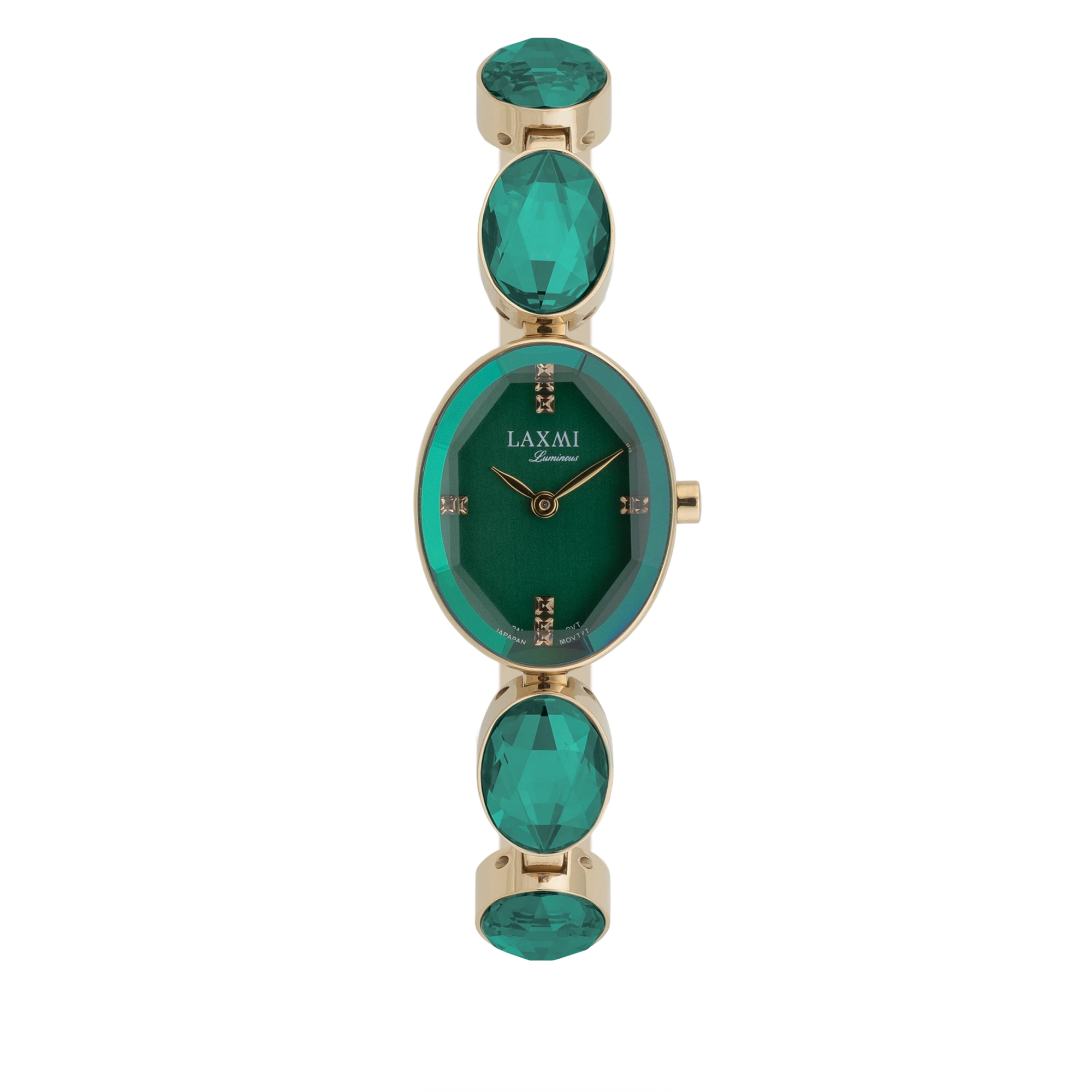 laxmi-watch-8235-3.webp ساعت مچی زنانه لاکسمی بند استیل طلایی کد Laxmi 8235/3 - تصویر 1