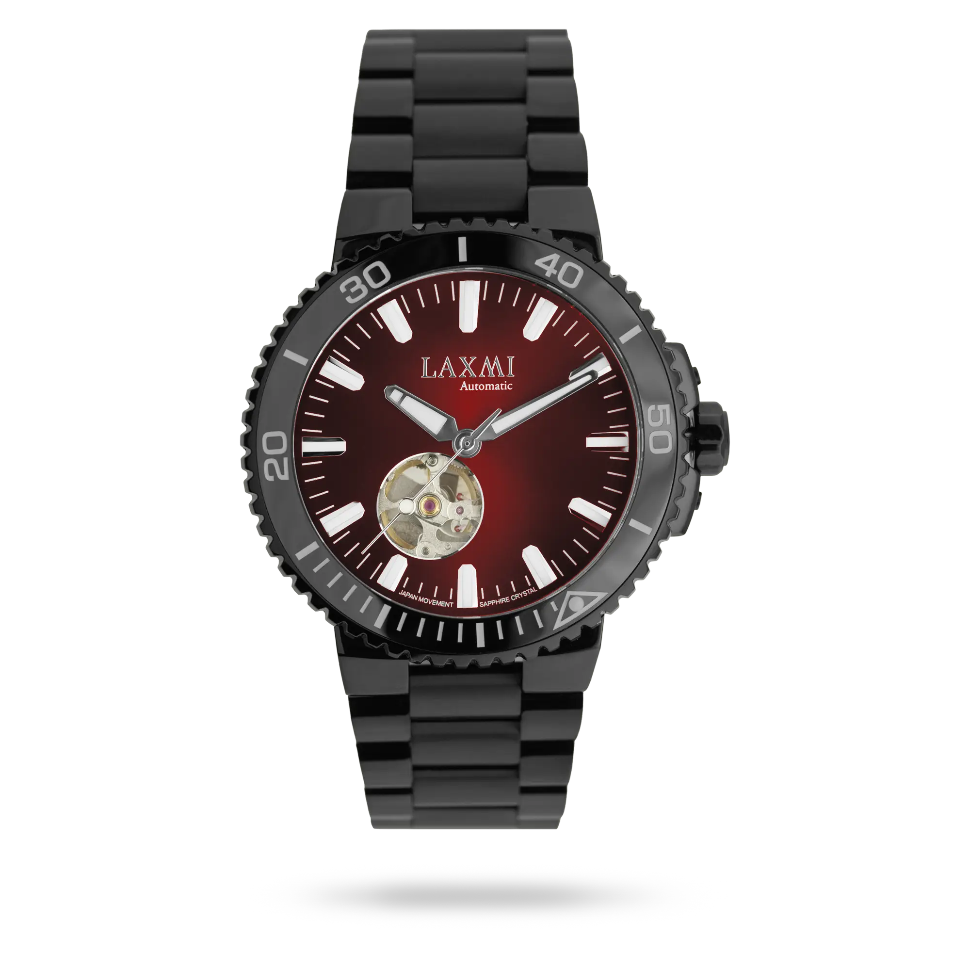 laxmi-watch-8567.webp ساعت مچی مردانه لاکسمی بند استیل مشکی کد Laxmi 8567 - تصویر 1