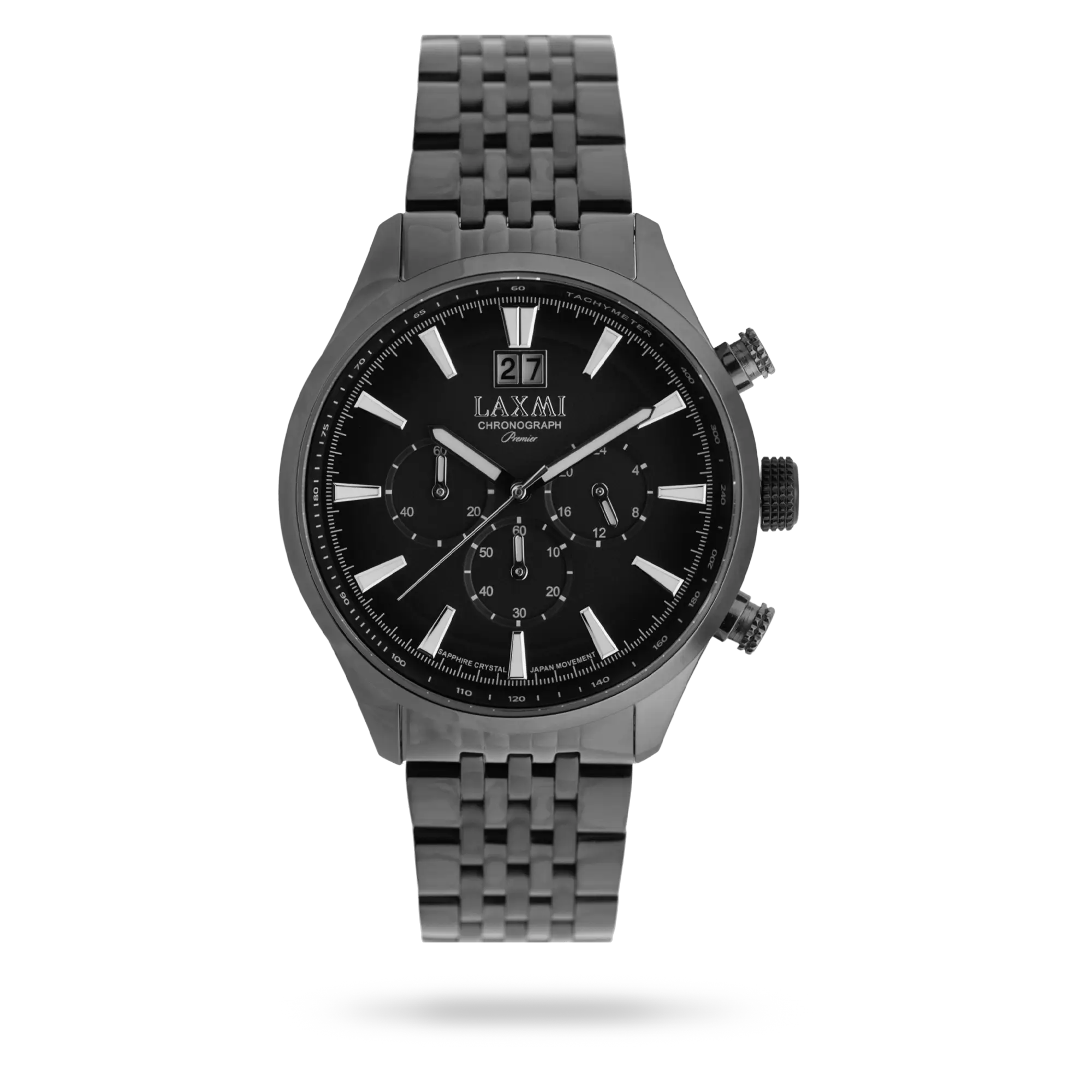laxmi-watch-8570-7.webp ساعت مچی مردانه لاکسمی بند استیل دودی کد Laxmi 8570/7 - تصویر 1
