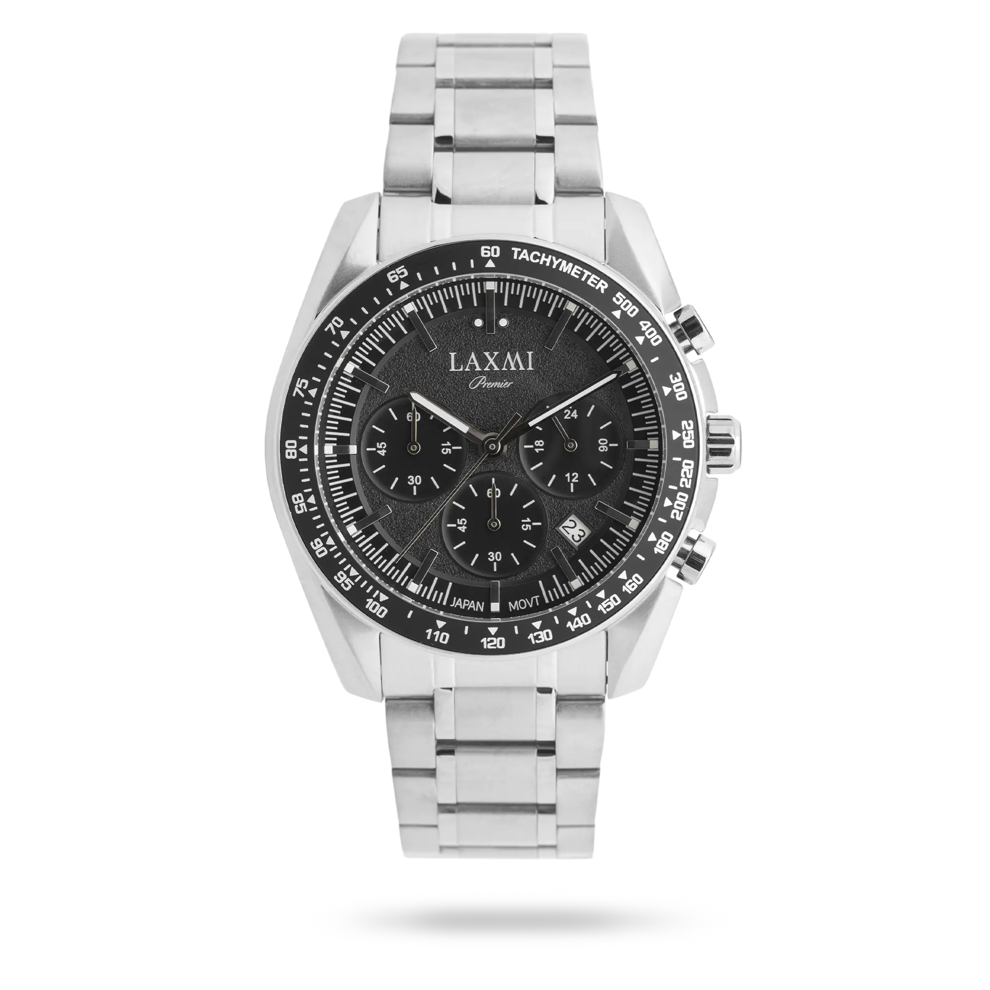 laxmi-watch-8817-1.webp ساعت مچی مردانه لاکسمی بند استیل نقره ای کد Laxmi 8817/1 - تصویر 1