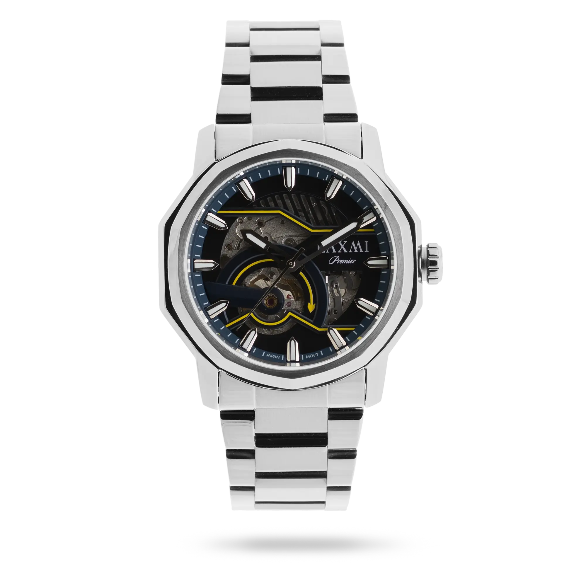 laxmi-watch-8829.webp ساعت مچی مردانه لاکسمی بند استیل مشکی کد Laxmi 8829 - تصویر 1