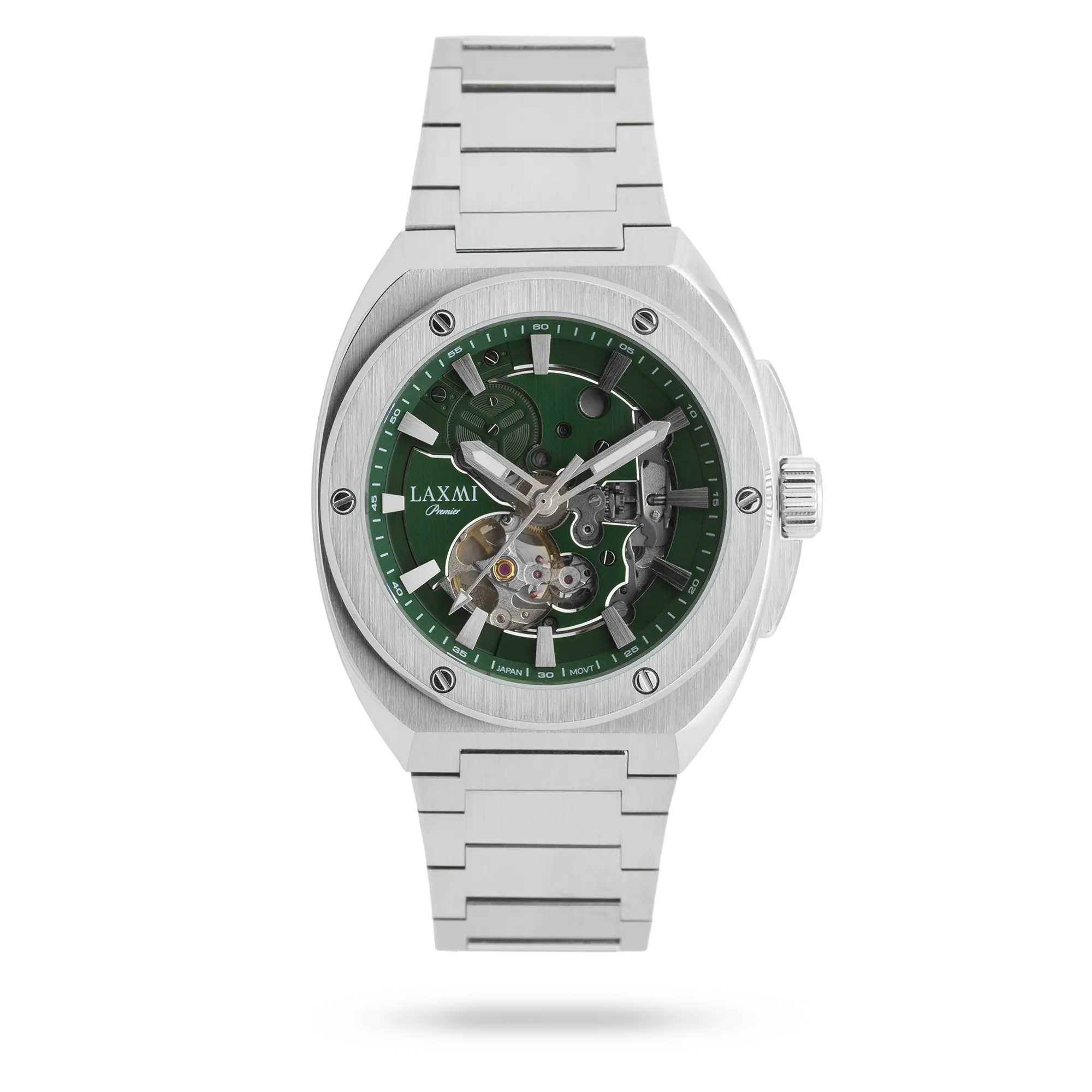 laxmi-watch-8830-2-2.webp ساعت مچی مردانه لاکسمی بند استیل نقره ای کد Laxmi 8830/2 - تصویر 1