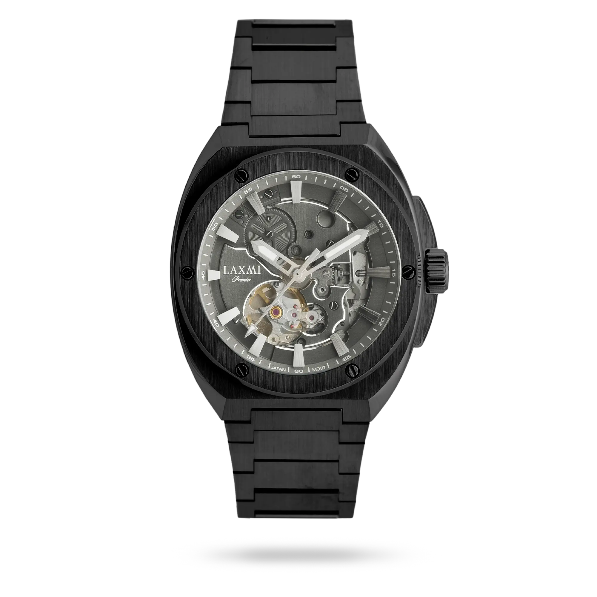 laxmi-watch-8830-3.webp ساعت مچی مردانه لاکسمی بند استیل نقره ای کد Laxmi 8830/3 - تصویر 1