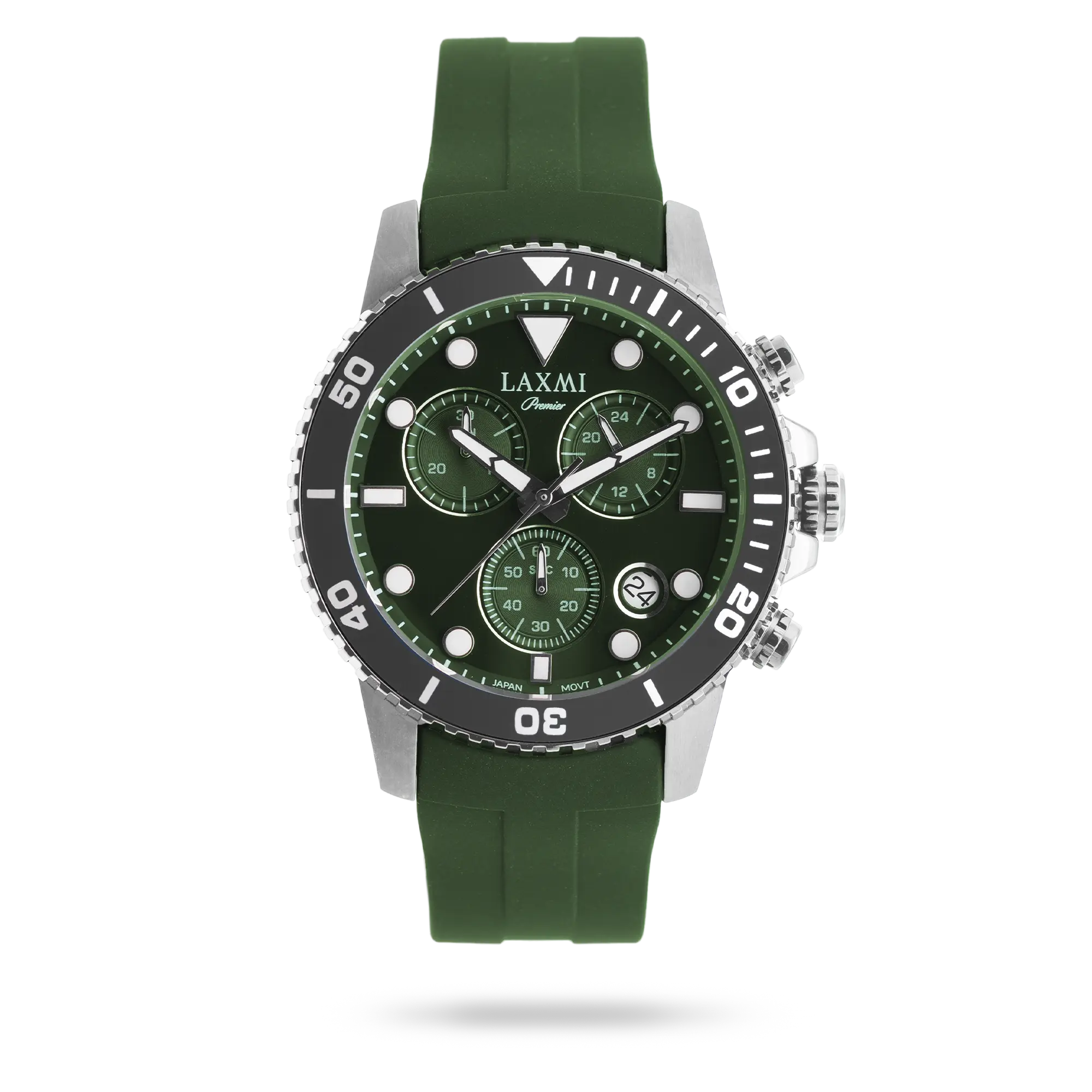 laxmi-watch-8837-1.webp ساعت مچی مردانه لاکسمی بند سیلیکون دودی کد Laxmi 8837/1 - تصویر 1