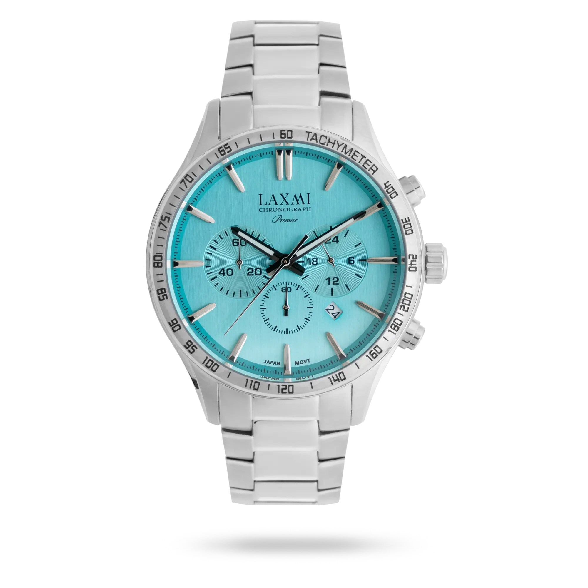 laxmi-watch-8905.webp ساعت مچی مردانه لاکسمی بند استیل نقره ای کد Laxmi 8905 - تصویر 1