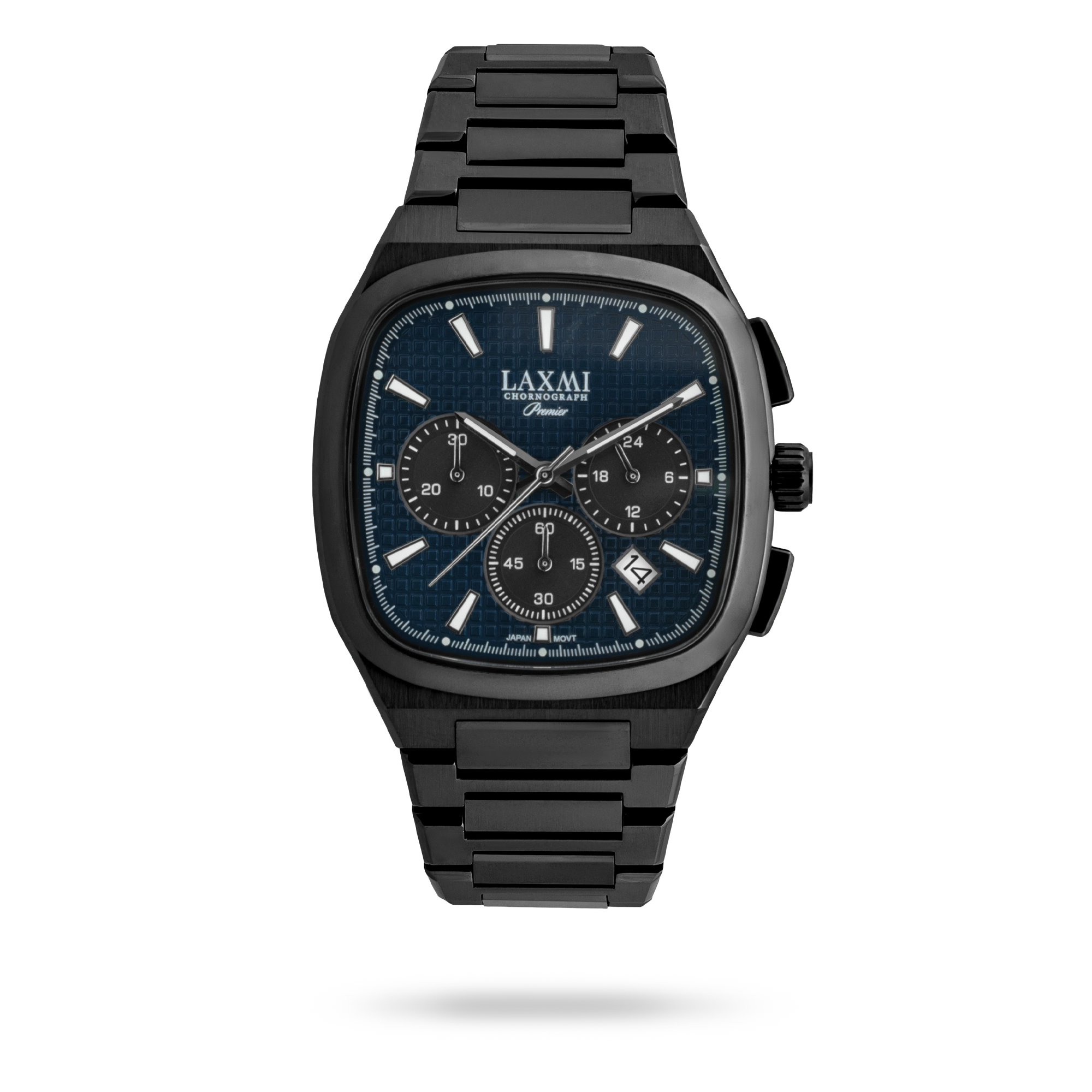 laxmi-watch-8918.webp ساعت مچی مردانه لاکسمی بند استیل مشکی کد Laxmi 8918 - تصویر 1