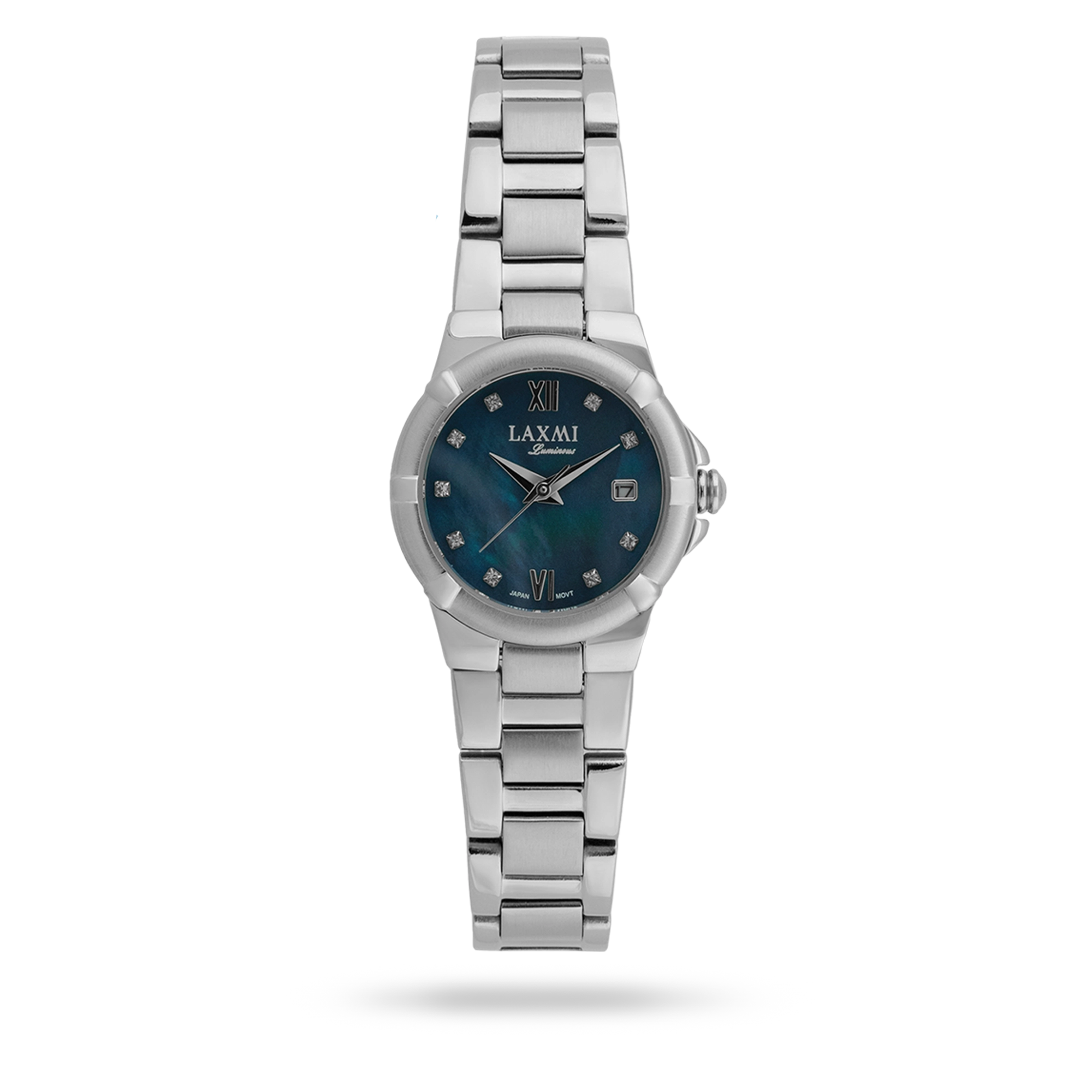 laxmiwatch-8219-2.webp ساعت مچی زنانه لاکسمی بند استیل نقره ای کد Laxmi 8219/2 - تصویر 1
