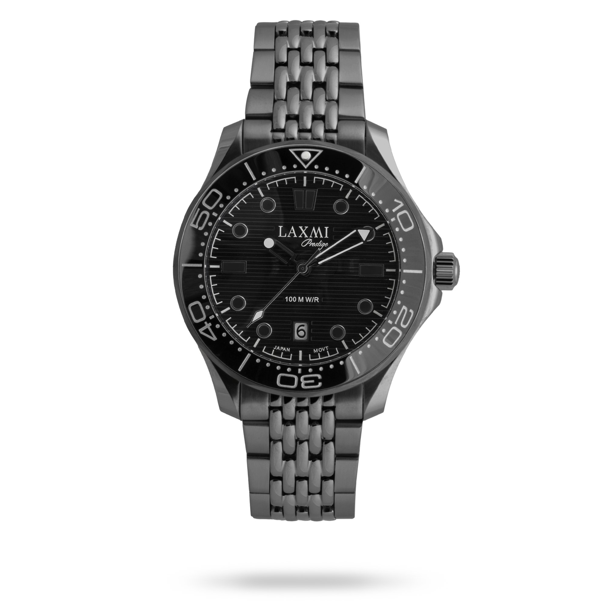laxmiwatch-8937-5.webp ساعت مچی مردانه لاکسمی بند استیل مشکی کد Laxmi 8937/5 - تصویر 1